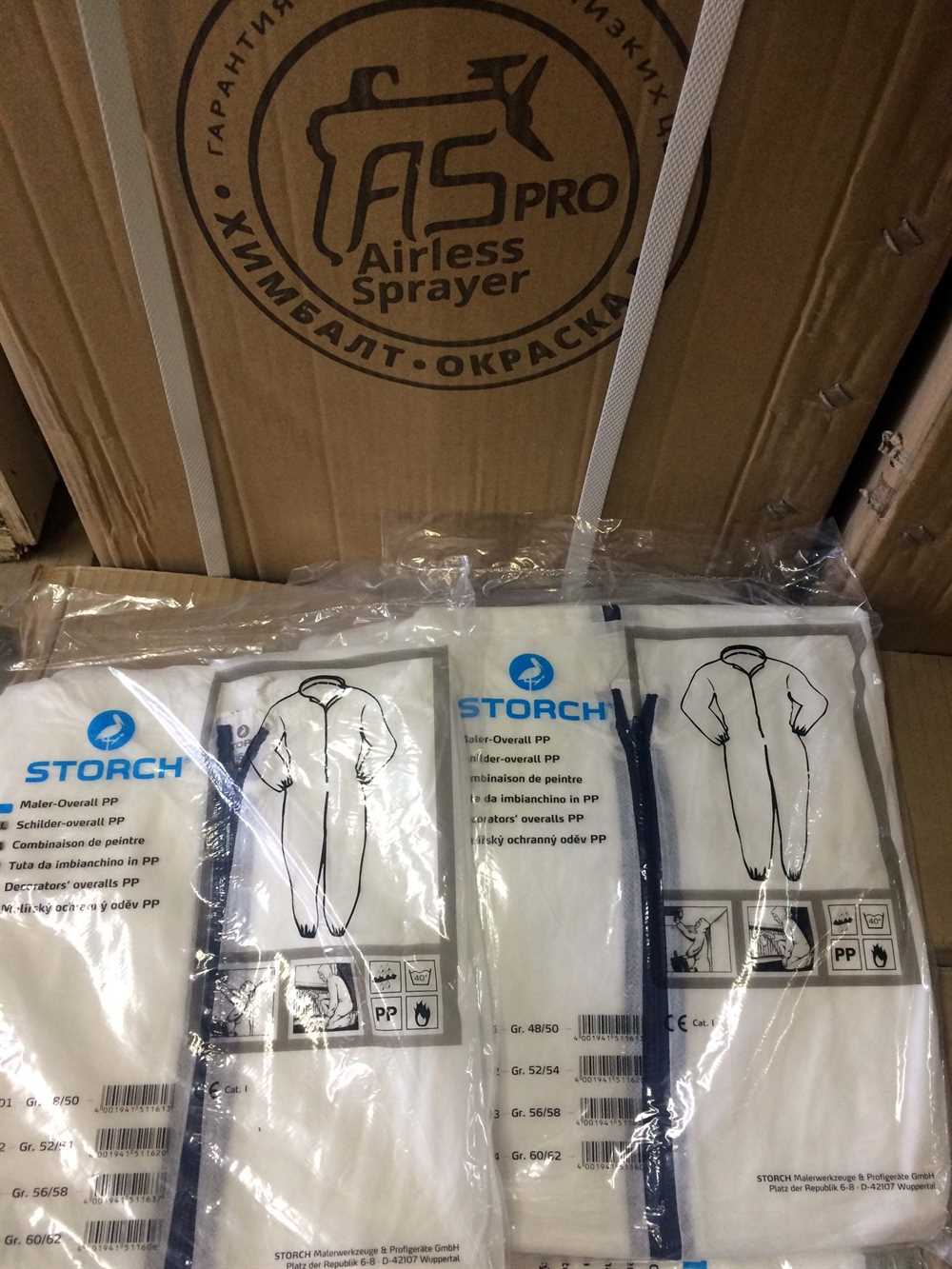 Купить Комбинезон малярный Storch, защитный, полипропилен, XL недорого Storch