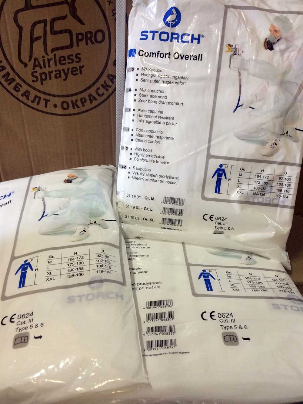 Купить Комбинезон малярный Comfort Storch XL, защитный, полипропилен недорого