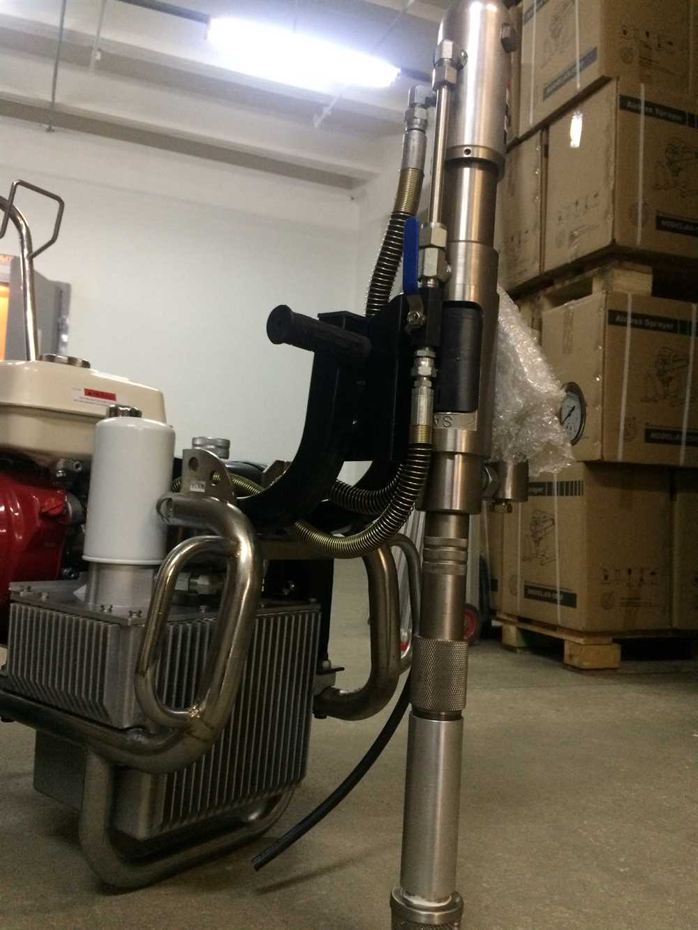 Купить ASPro-12000G гидропоршневой бензиновый агрегат (аппарат) для покраски (шпаклевки) недорого ASPro