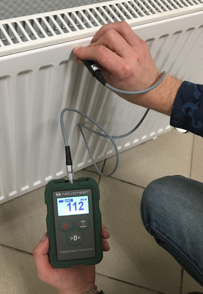 Измерение толщины лакокрасочного покрытий на различных металлах