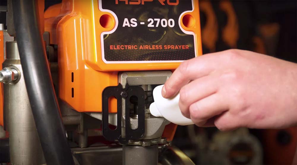 Правила ухода за окрасочным аппаратом ASPRO - Правило №3