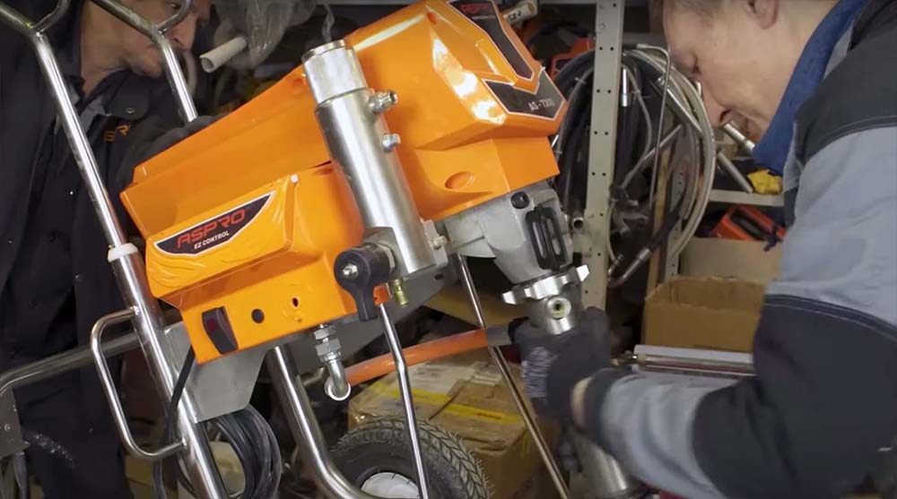 Правила ухода за окрасочным аппаратом ASPRO - Правило №11